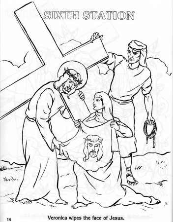 Catholic Coloring Pages Stations Of The Cross - Free Printable 