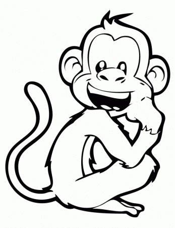 Free Monkey Coloring Pages Coloring Book Area Best Source For 