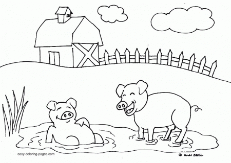 Kids Coloring Free Printable Coloring Page Farm Coloring Page 02 