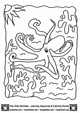 Awesome Ocean Scene Printable Coloring Pages Coloring Pages