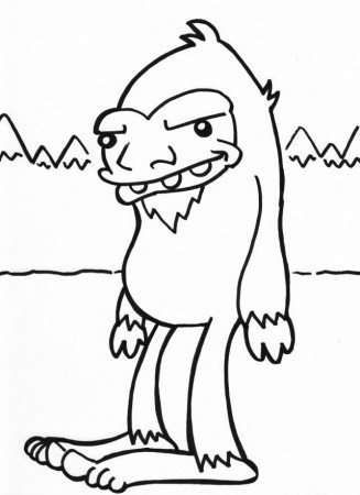 Coloring Page Mitchdraws 283693 Bigfoot Coloring Pages