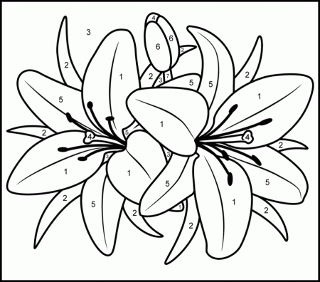 free paint by numbers pictures 768×677 | Free coloring pages for kids