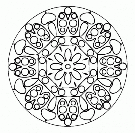 Coloring pages special mandala - picture 48