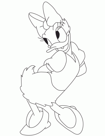 Daisy Duck Coloring Pages To Print 339 | Free Printable Coloring Pages