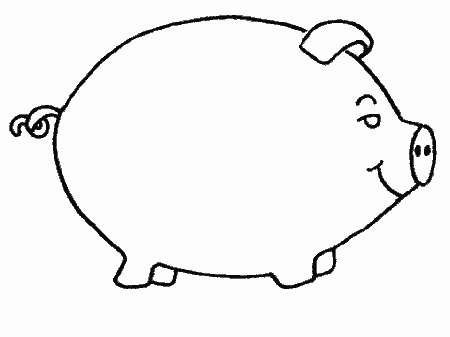 Printable Pig2 Animals Coloring Pages - Coloringpagebook.com