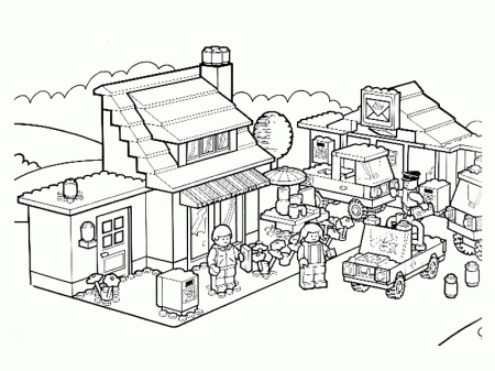 Lego City Coloring Pages - Free Coloring Pages For KidsFree 