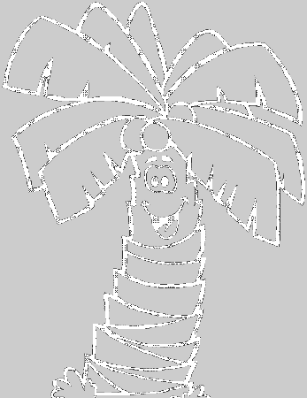 coconut trees Colouring Pages (page 2)