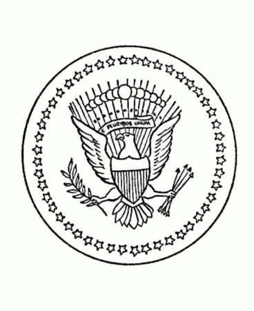 USA-Printables: The Great Seal of the United States coloring page 