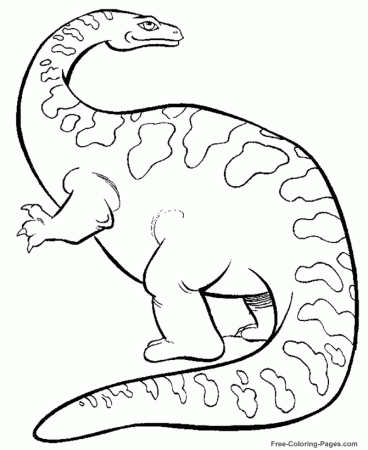 Dinosaur coloring pages - Massosaurus