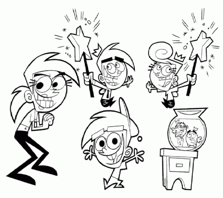 The Fairly OddParents Characters Coloring ~ Child Coloring
