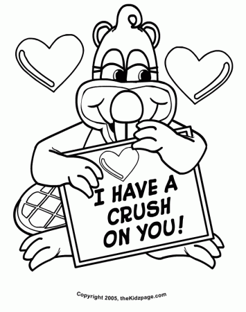 have crush on you valentines day coloring pages for kids