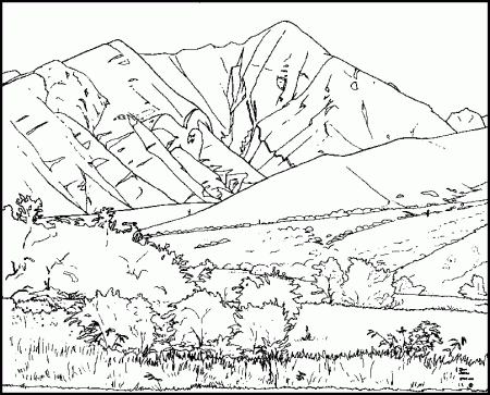 Mountain Black And White Drawing Images & Pictures - Becuo