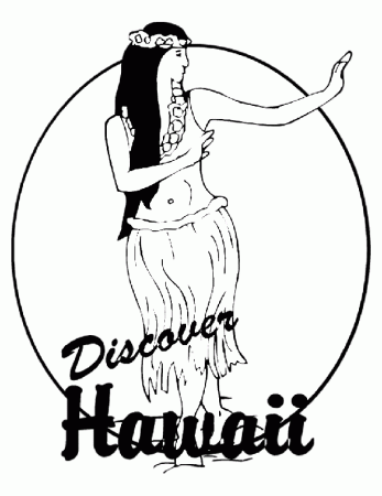 Hawaii State Beauty Coloring Pages To Kids