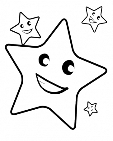 Smile Christmas Star Coloring Pages - Christmas Coloring Pages 