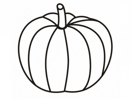 Halloween Crafts For Kids Plain Pumpkin Coloring Pages Printable 