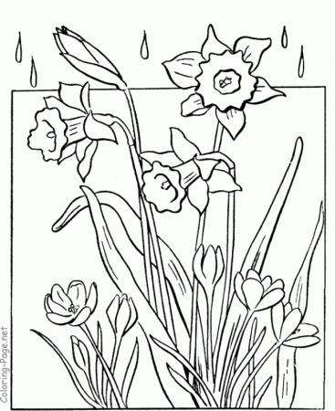 Spring Flower Coloring Pages | Printable Coloring Pages Gallery