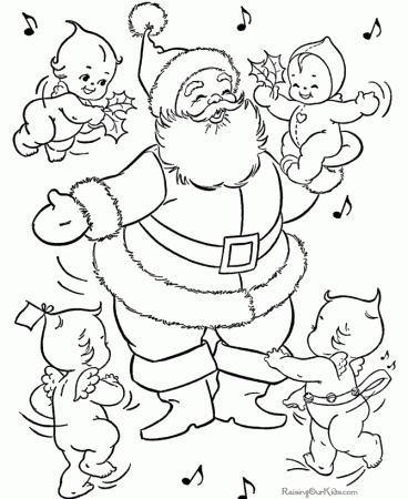 Free Printable Santa Claus Coloring Pages For Kids
