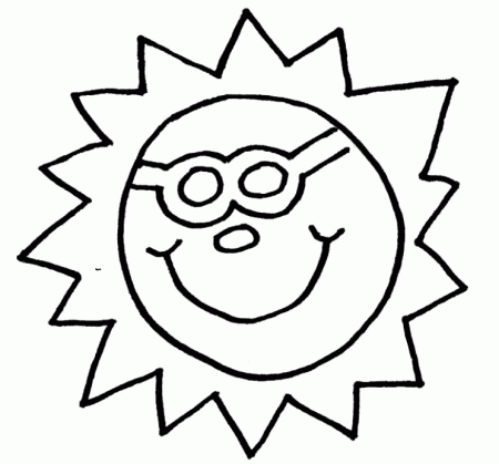 Sun Coloring Page & Coloring Book