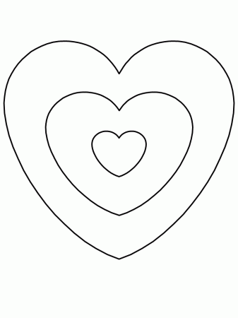 Hearts To Color And Print | Coloring Pages For Kids | Kids 