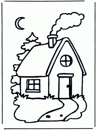 Cabin Colouring Pages (page 3)