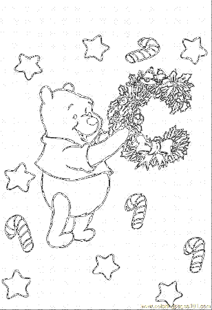eeyore christmas Colouring Pages