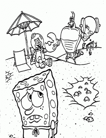 sponges cartoon Colouring Pages (page 3)