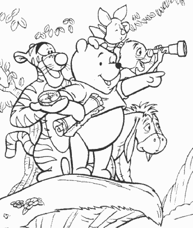 Winnie the Pooh Coloring Pages | Munchkins and Mayhem