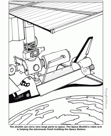 challenger space shuttle Colouring Pages (page 3)