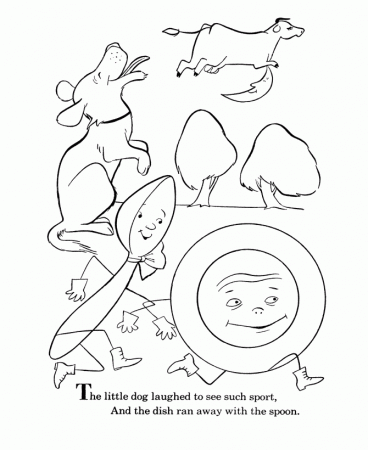 Hey Diddle Diddle Coloring Pages 38 | Free Printable Coloring Pages