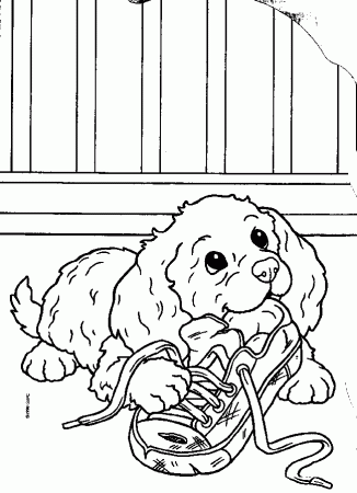 Puppies Coloring Pages For Kids 36 | Free Printable Coloring Pages