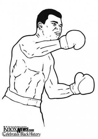Coloring page Muhammad Ali - img 12871.