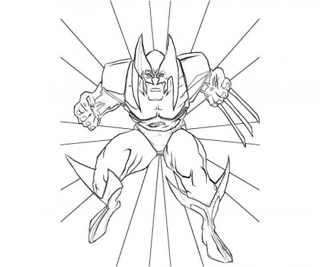 13 Wolverine Coloring Page