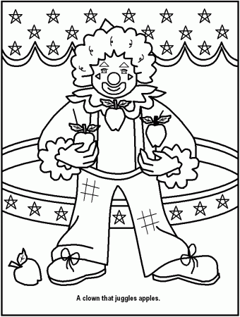 FREE Printable Circus Coloring Pages - great for kids, teachers 