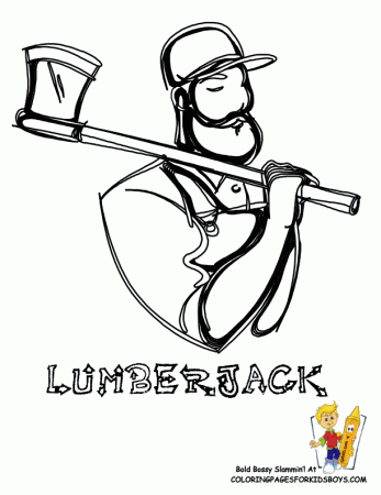 Images lumberjack Colouring Pages (page 2)
