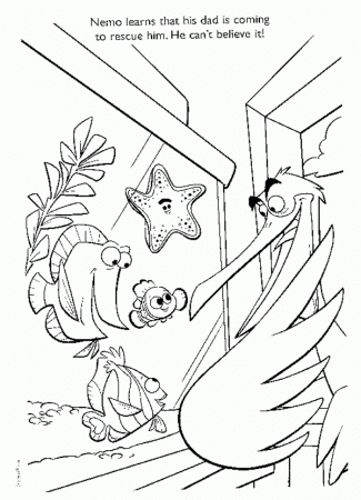 Finding Nemo Coloring Page| Free Finding Nemo Online Coloring