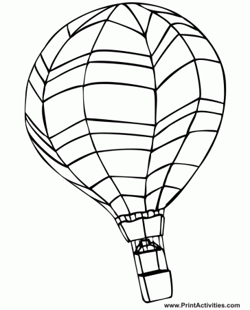 Coloring Pages Of Hot Air Balloons 434 | Free Printable Coloring Pages