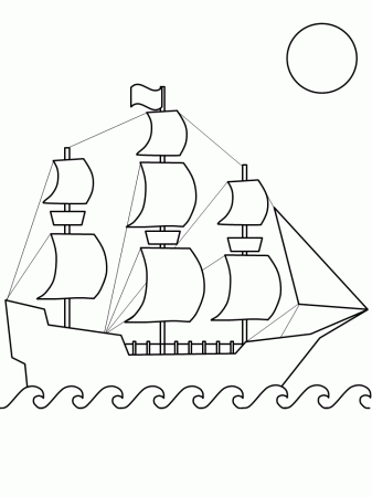 Columbus Day Coloring Pages for Kids- Printable Coloring Pages