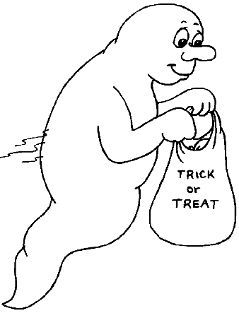 Ghost Coloring Pages - Coloring Home