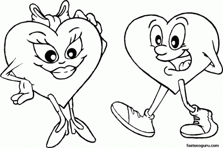 Free Printable Hearts Love Coloring Pages Ideas