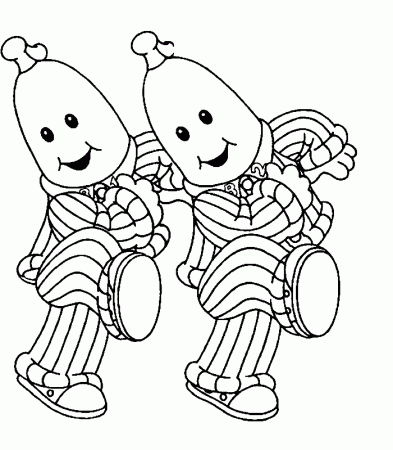Bananas in Pyjamas Coloring Pages