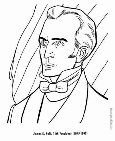 James K. Polk Coloring pages - free and printable!