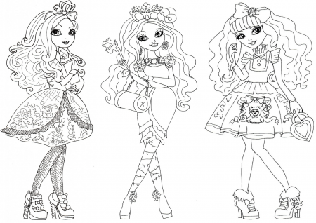 Ever After High Briar Beauty Coloring Pages for Pinterest