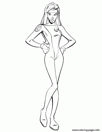 Print pretty girl x men Coloring pages