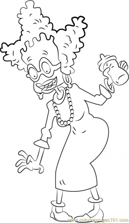 Didi Pickles Coloring Page - Free Rugrats Coloring Pages :  ColoringPages101.com