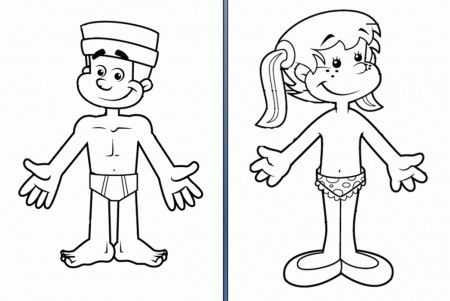 Free Preschoolers Coloring Pages Of The Human Body, Download Free ...