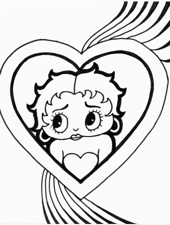 Free Coloring Pages Of Hearts With Flames Rainbow Heart Coloring ...