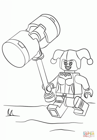 Lego Harley Quinn coloring page