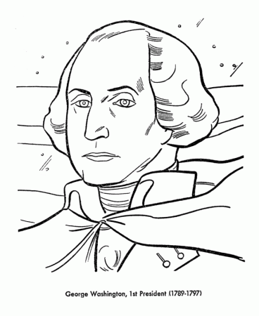 Bluebonkers : US Presidents coloring pages - President George ...