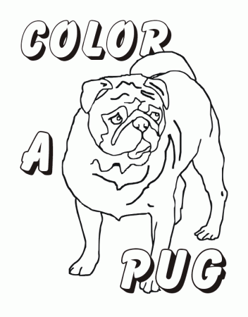 pug coloring Â» Cenul – Free Coloring Pages For Kids