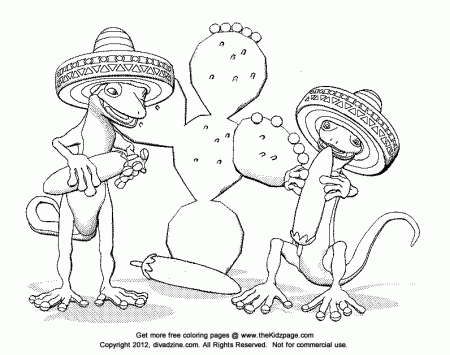 Geckos Eating Chili Peppers - Free Coloring Pages for Kids ...